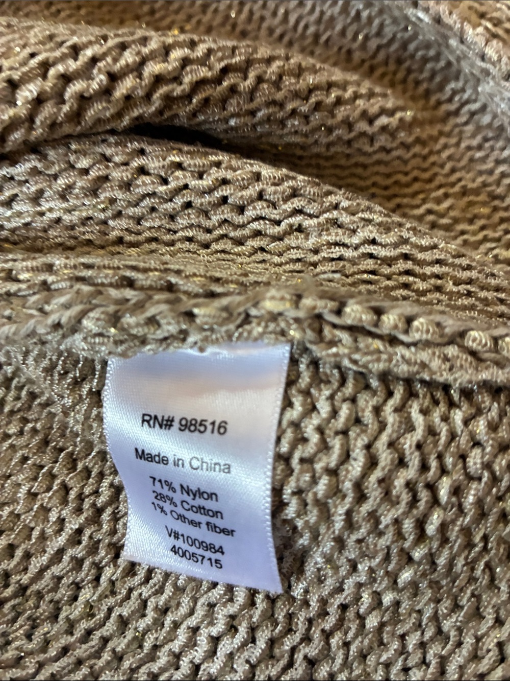 Coldwater Creek Beige Cardigan with Decorative Toggles and Silver Accents. - Picture 3 of 4